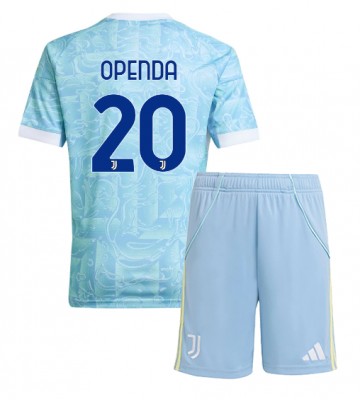 Lacne Dětský Futbalové dres Juventus Lois Openda #20 2025-26 Krátky Rukáv - Preč (+ trenírky)